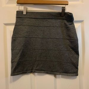Gray mini skirt size M